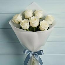 Букет 7 Белых роз Эдлесс Лав в Чашниково