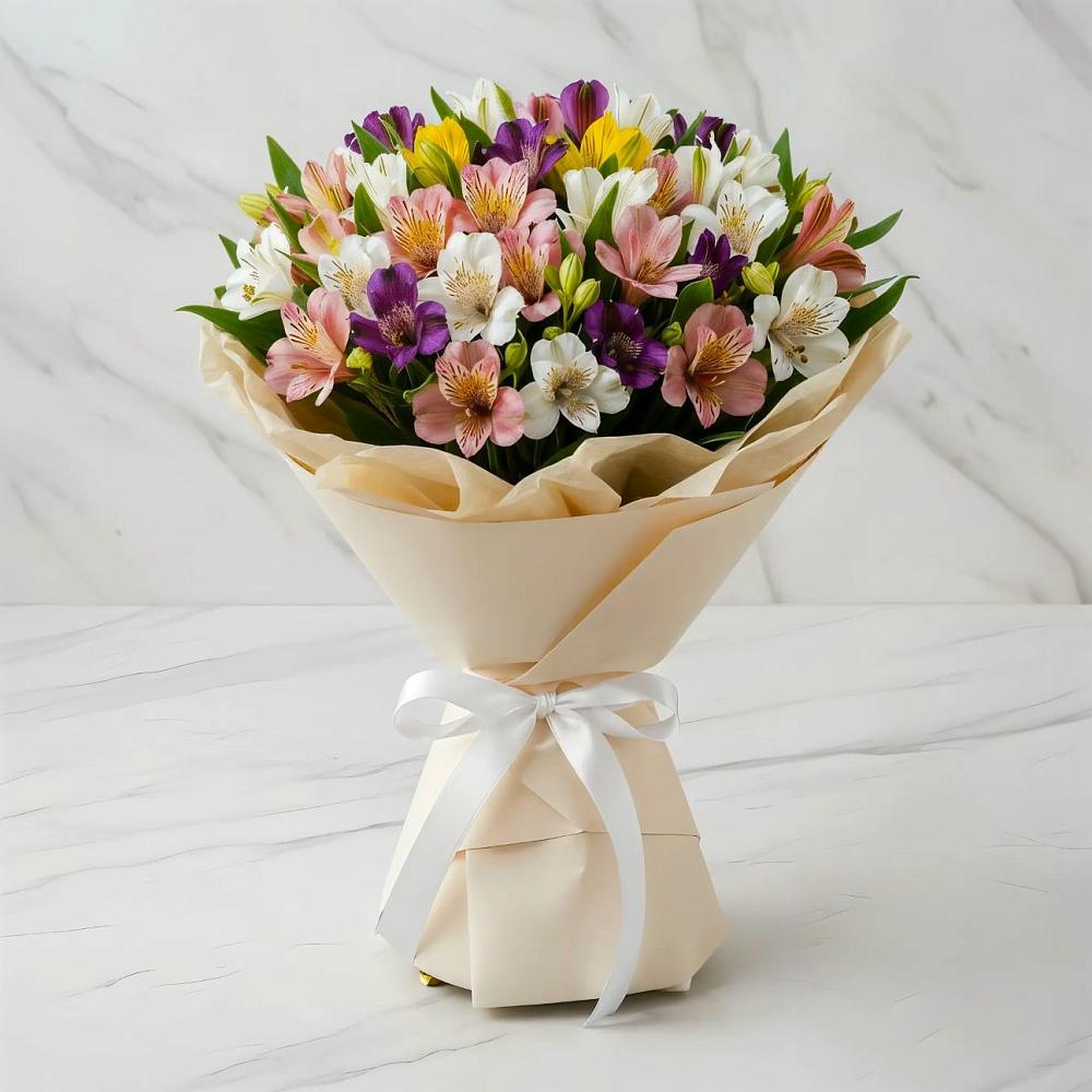 Букет цветов из: Альстромерии в Чашниково