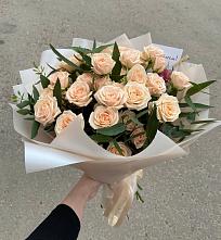 Букет Кремовые розы Латте в Чашниково