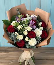 Букет цветов из:  Розы и Альстромерии в Чашниково