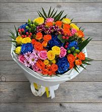 Букет цветов из:  Розы и Хризантемы в Чашниково