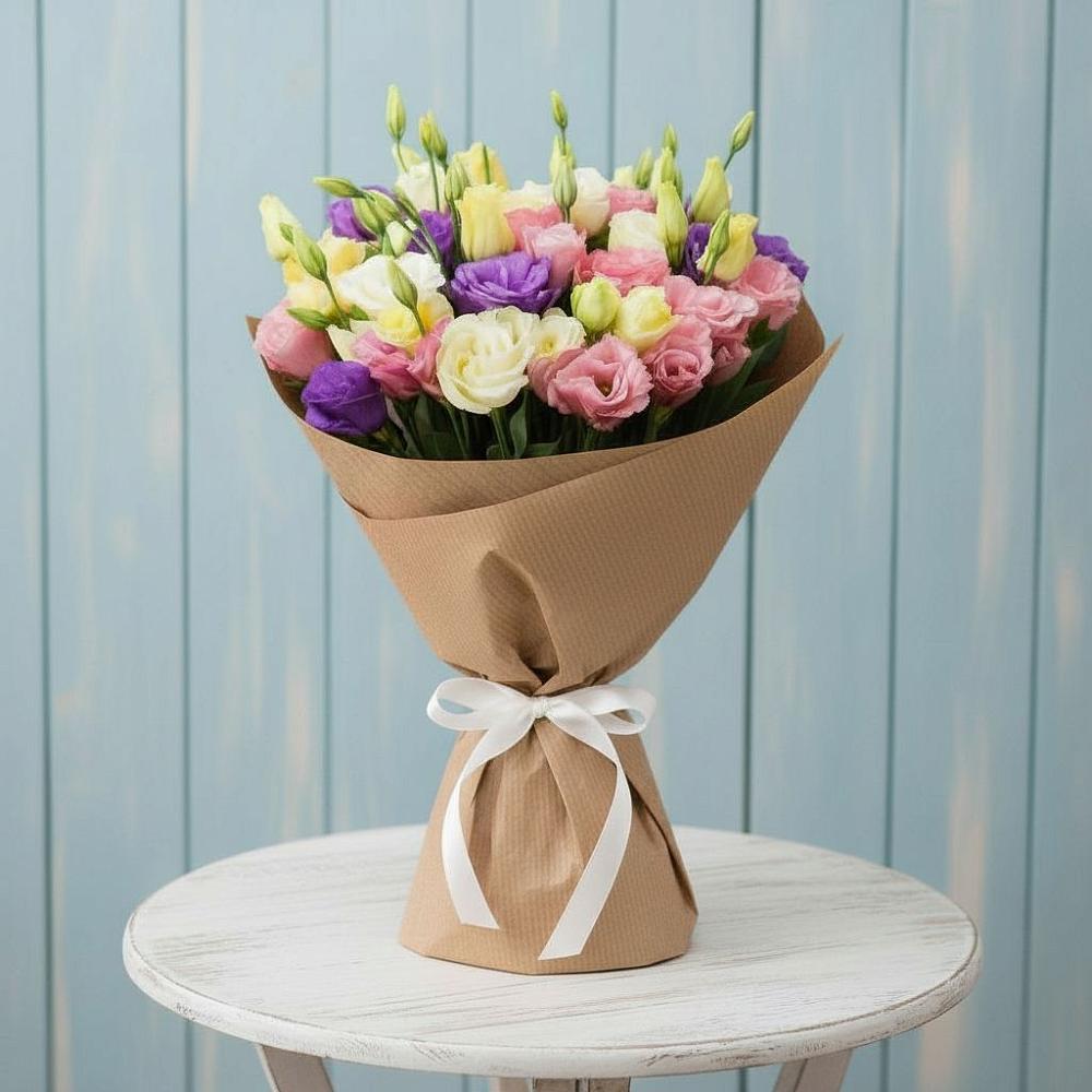 Букет цветов из: Лизиантусы в Чашниково