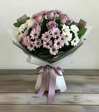 Букет цветов из:  Хризантемы и Розы в Чашниково