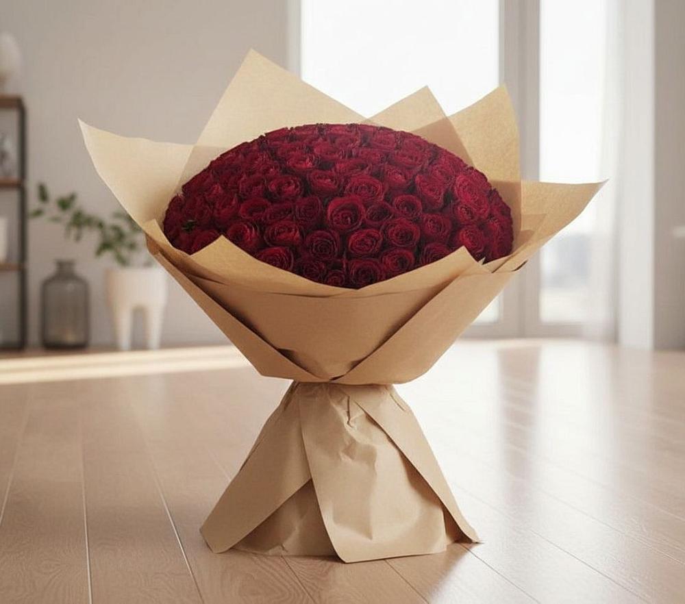 Букет 101 Красная роза в Чашниково