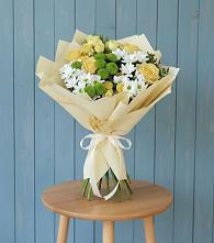 Букет цветов из:  Хризантемы и Розы в Чашниково