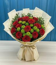 Букет цветов из:  Розы и Хризантемы #REPLACE_PRED# Чашниково