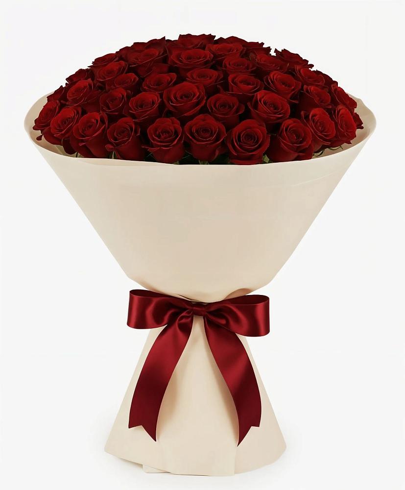 Букет 101 Бордовая роза Блэк Бакарра в Чашниково