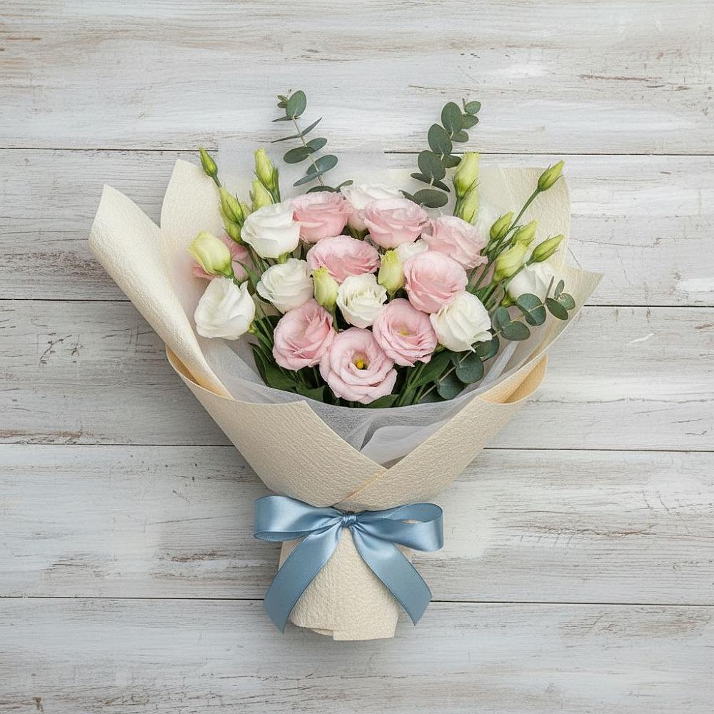 Букет цветов из: Лизиантусы в Чашниково